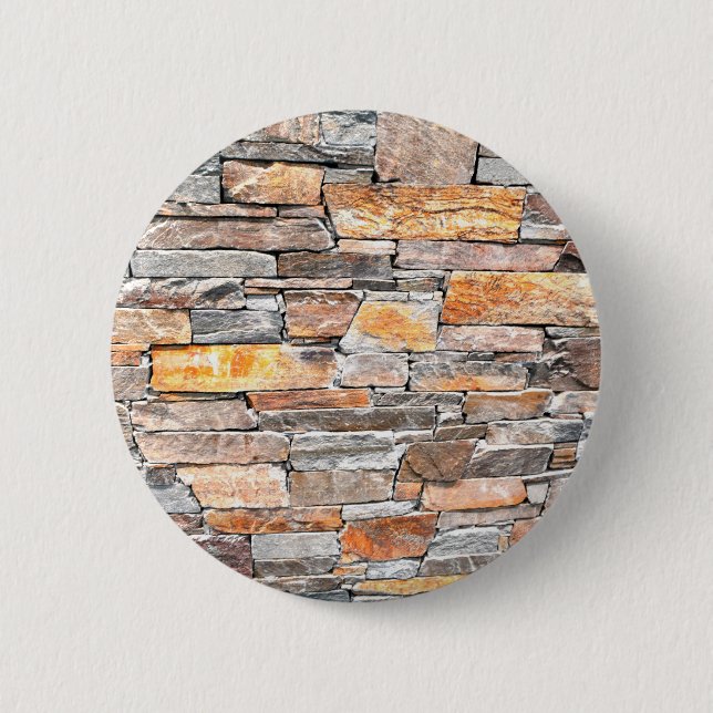 Badge Rond 5 Cm Pierre de pierre naturelle pierre de pierre motif  (Devant)