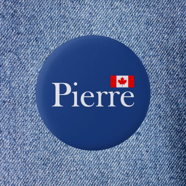 Badge Rond 5 Cm Pierre Poilievre avec drapeau officiel du Canada f (Créateur téléchargé)