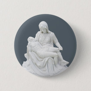 Badge Rond 5 Cm Pietà sculptée