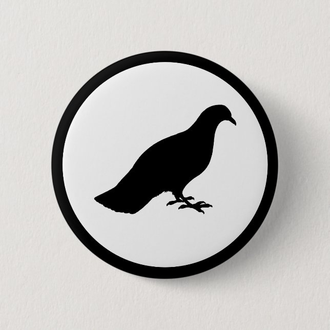 Badge Rond 5 Cm Pigeon (Devant)