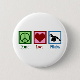Badge Rond 5 Cm Pilates Peace Love