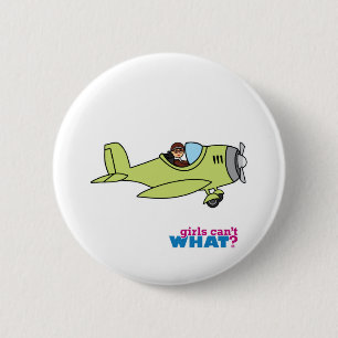 Badge Rond 5 Cm Pilote d'avion - Moyen