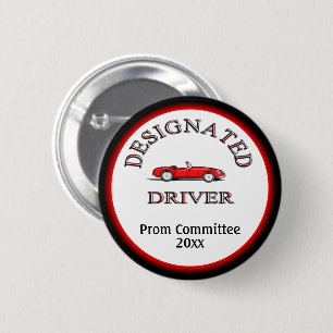 Badge Rond 5 Cm Pilote désigné avec année