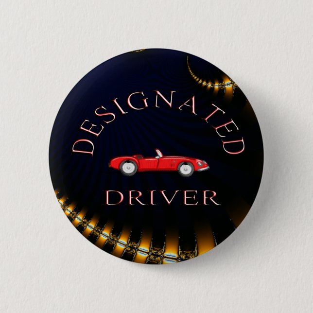 Badge Rond 5 Cm Pilote désigné - DRAGON (Devant)