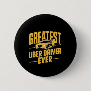 Badge Rond 5 Cm Pilote Uber Jamais Uber Conducteur Funny 1