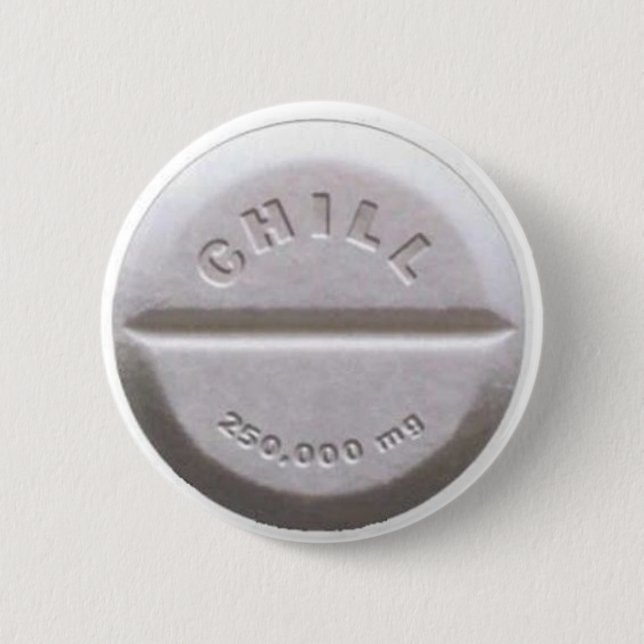 Badge Rond 5 Cm Pilule froide (Devant)