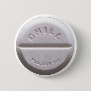 Badge Rond 5 Cm Pilule froide