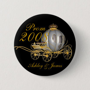 Badge Rond 5 Cm Pin 2008 royal de bal d'étudiants
