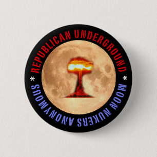 Badge Rond 5 Cm Pin anonyme de Nukers de lune