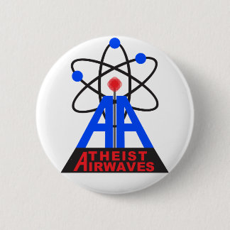 Badge Rond 5 Cm Pin athée d'ondes hertziennes