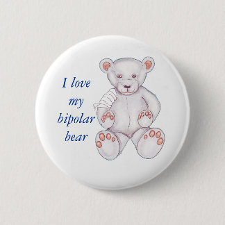 Badge Rond 5 Cm Pin bipolaire d'ours