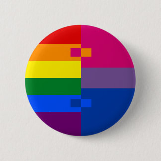 Badge Rond 5 Cm Pin bisexuel de Homoromantic