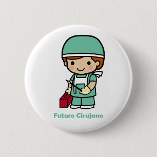 Badge Rond 5 Cm Pin chirurgien
