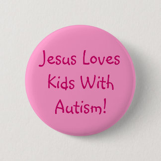 Badge Rond 5 Cm Pin chrétien de sensibilisation sur l'autisme