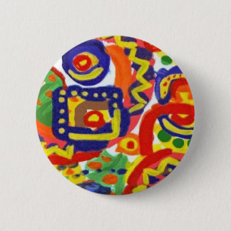 Badge Rond 5 Cm Pin coloré d'esprit