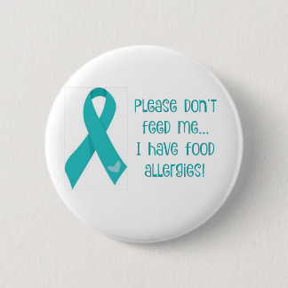 Badge Rond 5 Cm Pin d'allergie alimentaire