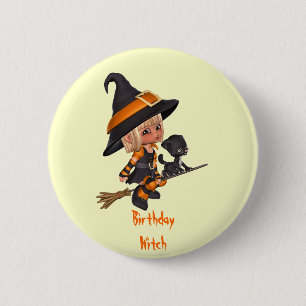 Badge Rond 5 Cm Pin d'anniversaire de Halloween