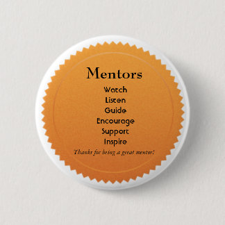 Badge Rond 5 Cm Pin d'appréciation de mentor