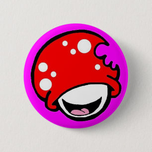 Badge Rond 5 Cm Pin de boomer - Rose lumineux