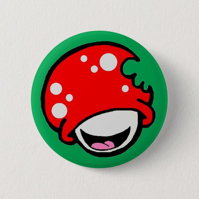 Badge Rond 5 Cm Pin de boomer - Vert (Devant)