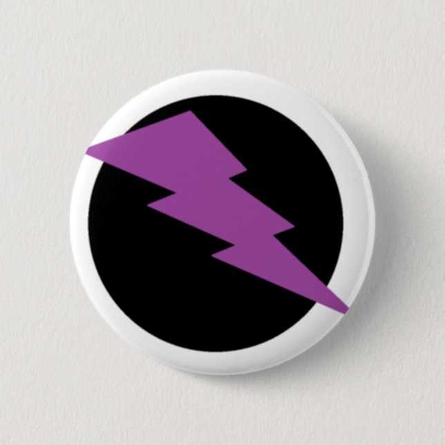 Badge Rond 5 Cm Pin de boulon de foudre (Devant)