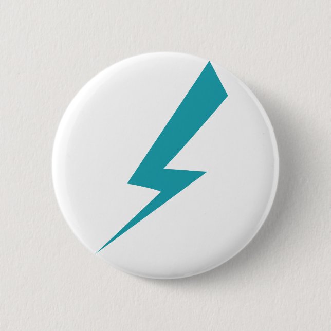 Badge Rond 5 Cm Pin de boulon de foudre (Devant)