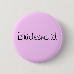 Badge Rond 5 Cm Pin de Bridesmaid