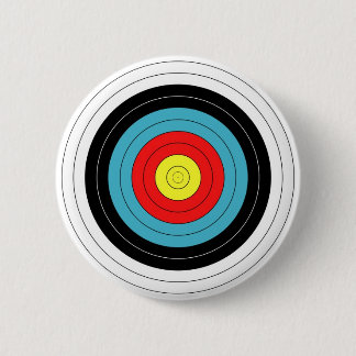 Badge Rond 5 Cm Pin de CIBLE de TIR À L'ARC/insigne de bouton
