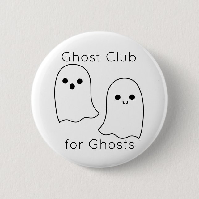 Badge Rond 5 Cm Pin de club de fantôme (Devant)
