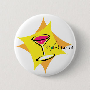 Badge Rond 5 Cm Pin de cocktails