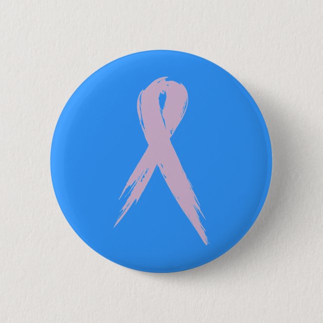Badge Rond 5 Cm Pin de conscience de cancer du sein (Devant)