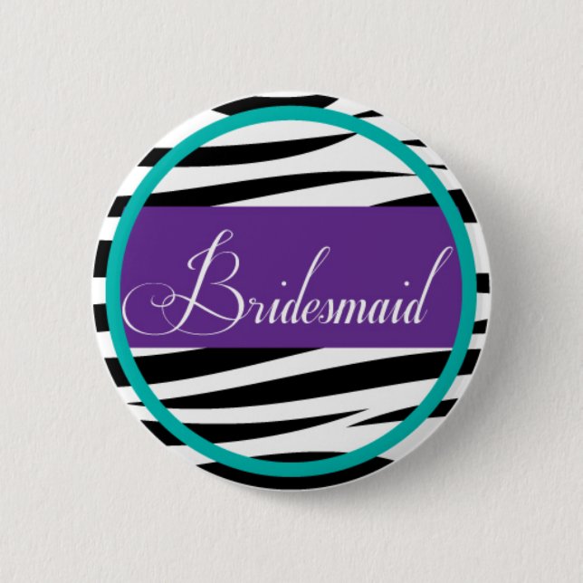 Badge Rond 5 Cm Pin de demoiselle d'honneur (Devant)