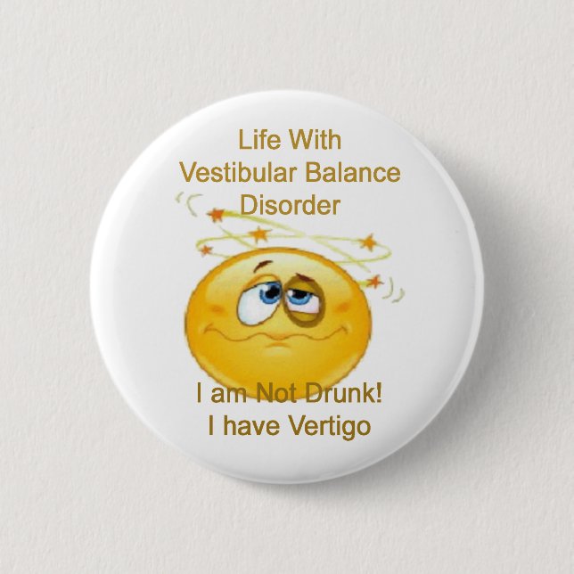 Badge Rond 5 Cm Pin de désordre d'équilibre (Devant)