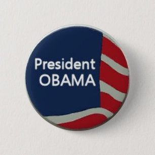 Badge Rond 5 Cm Pin de drapeau d'Obama