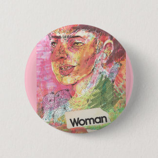 Badge Rond 5 Cm Pin de femme