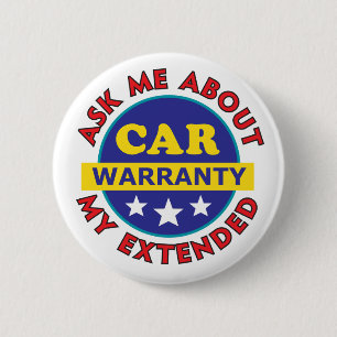 Badge Rond 5 Cm Pin de garantie de voiture amusant