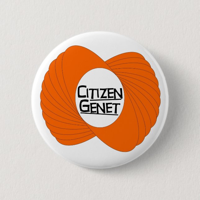 Badge Rond 5 Cm Pin de Genet de citoyen (Devant)