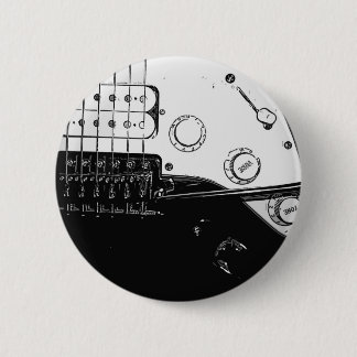 Badge Rond 5 Cm Pin de guitare électrique