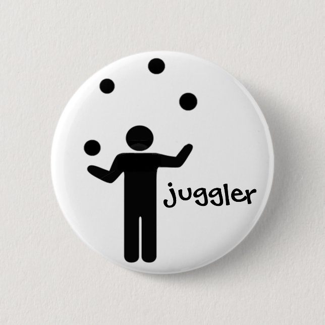 Badge Rond 5 Cm Pin de jongleur (Devant)