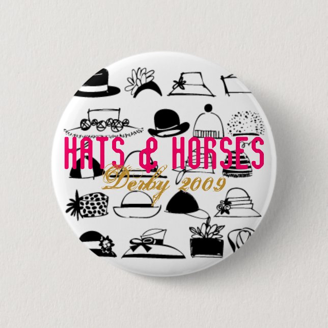 Badge Rond 5 Cm Pin de Kentucky Derby 09 (Devant)