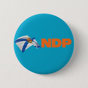 Badge Rond 5 Cm Pin de la Nouvelle-Écosse NDP