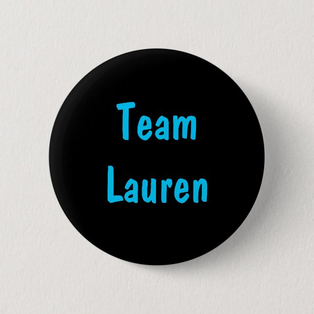 Badge Rond 5 Cm Pin de Lauren d'équipe (Devant)