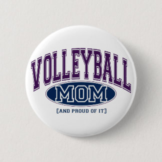 Badge Rond 5 Cm Pin de maman de volleyball