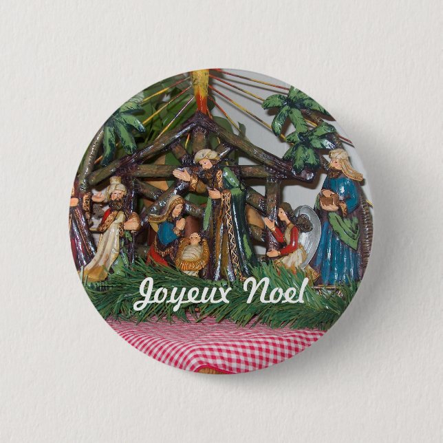 Badge Rond 5 Cm Pin de Noël (Devant)