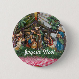 Badge Rond 5 Cm Pin de Noël