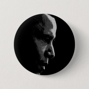 Badge Rond 5 Cm Pin de profil d'Obama