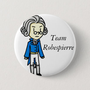 Badge Rond 5 Cm Pin de Robespierre d'équipe