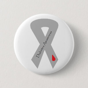 Badge Rond 5 Cm Pin de ruban de conscience de diabète