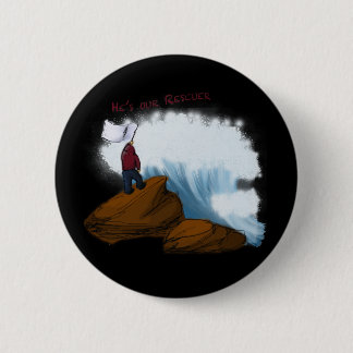 Badge Rond 5 Cm Pin de sauveteur