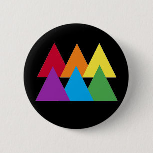 Badge Rond 5 Cm Pin de triangle de gay pride